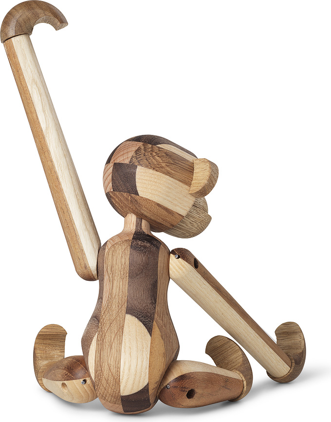 Figura Mono Kay Bojesen, de madera reciclada, pequeña, edición limitada