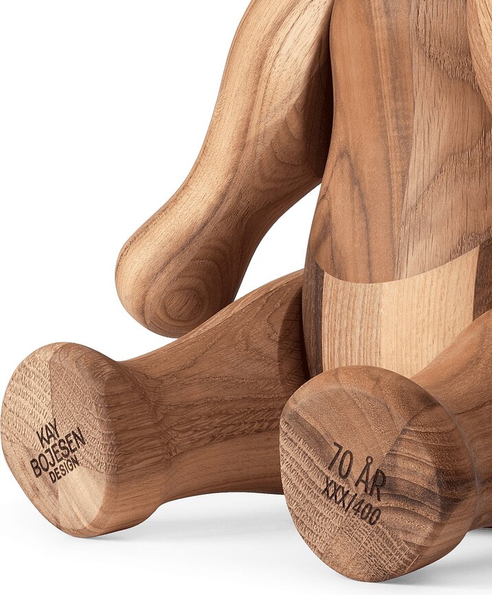 Figura Oso Kay Bojesen, de madera, grande, acabado mixto