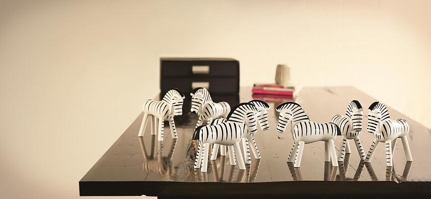 Figura Zebra, lesena