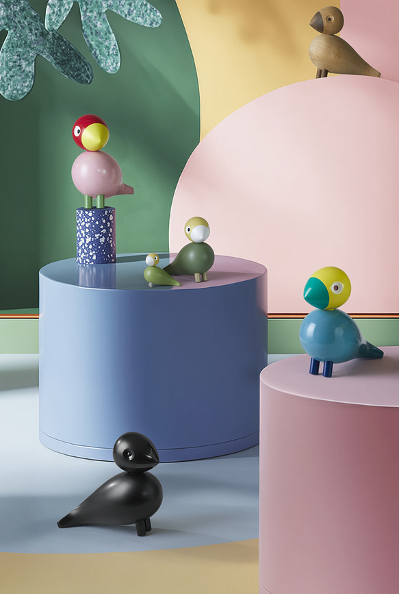 Figuras Decorativas de madera Liv & Lykke, verdes, 2 unidades