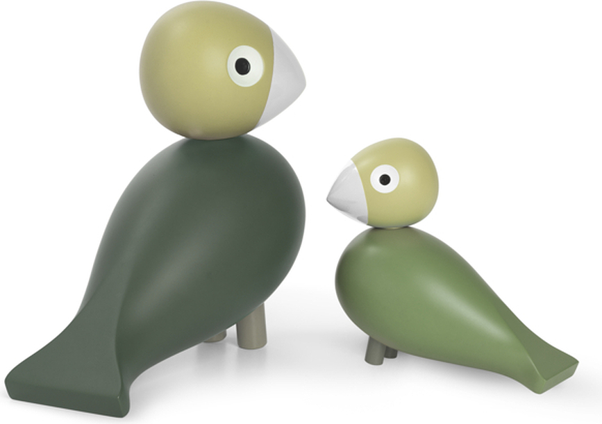 Figuras Decorativas de madera Liv & Lykke, verdes, 2 unidades