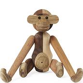 Figūrėlė Kay Bojesen beždžionė iš įvairių rūšių medienos didelė