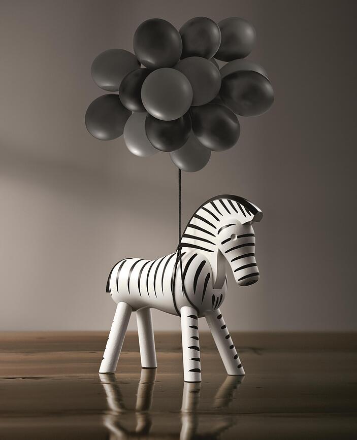 Figurica zebra drvena