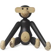 Figurină Kay Bojesen maimuţă mini neagră din lemn