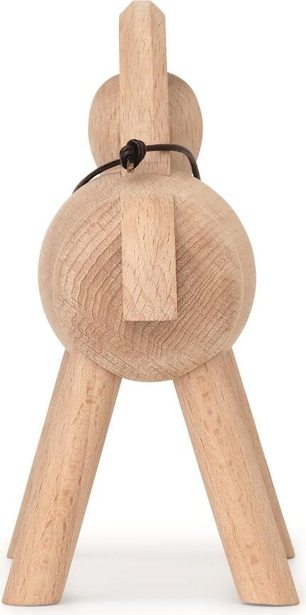 Figurine Cheval, en bois, couleur noyer