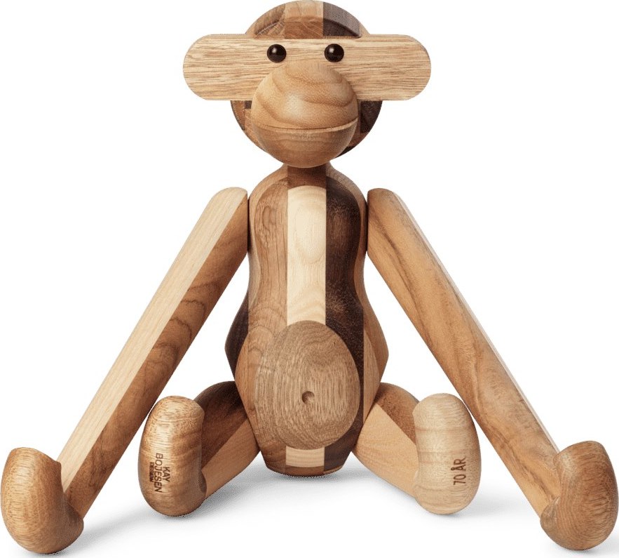 Figurka Kay Bojesen małpa średnia mix drewniany