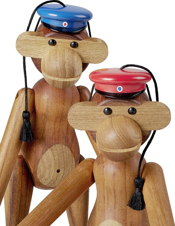 Gorro para figura de mono pequeña, Russelue Kay Bojesen, azul