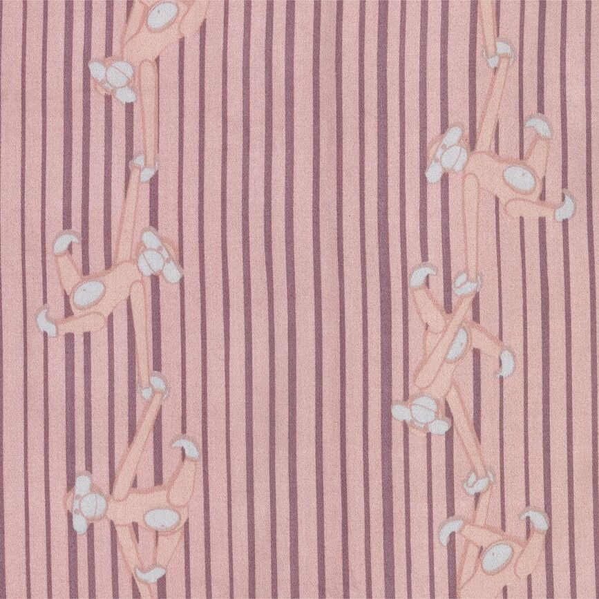 Juego de Cama infantil Monkey, rosa, 70 x 100 cm, incluye funda de almohada 40 x 45 cm