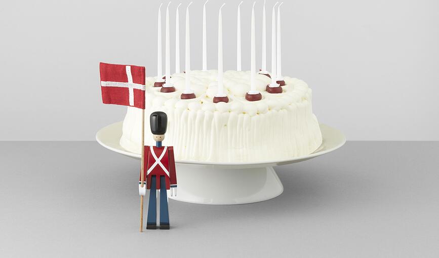 Kay Bojesen Bearer Figurine soldat avec drapeau, 77 cm