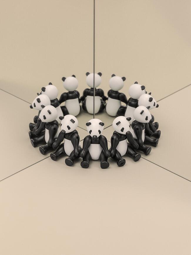 Kay Bojesen Figurica WWF panda 15 cm