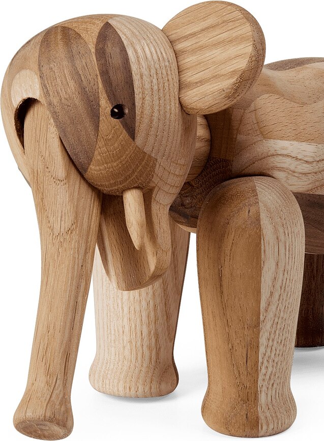 Kay Bojesen Figurine Éléphant, petit, en bois mélangé