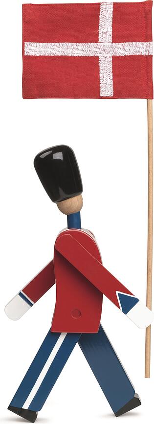Kay Bojesen Figurine en bois, avec drapeau