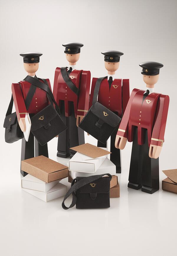 Kay Bojesen Figurine Facteur Einar, en bois