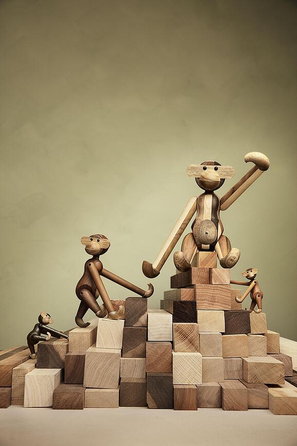 Kay Bojesen Figurine Singe mini, noire, en bois