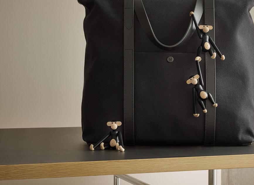 Kay Bojesen Figurine Singe mini, noire, en bois