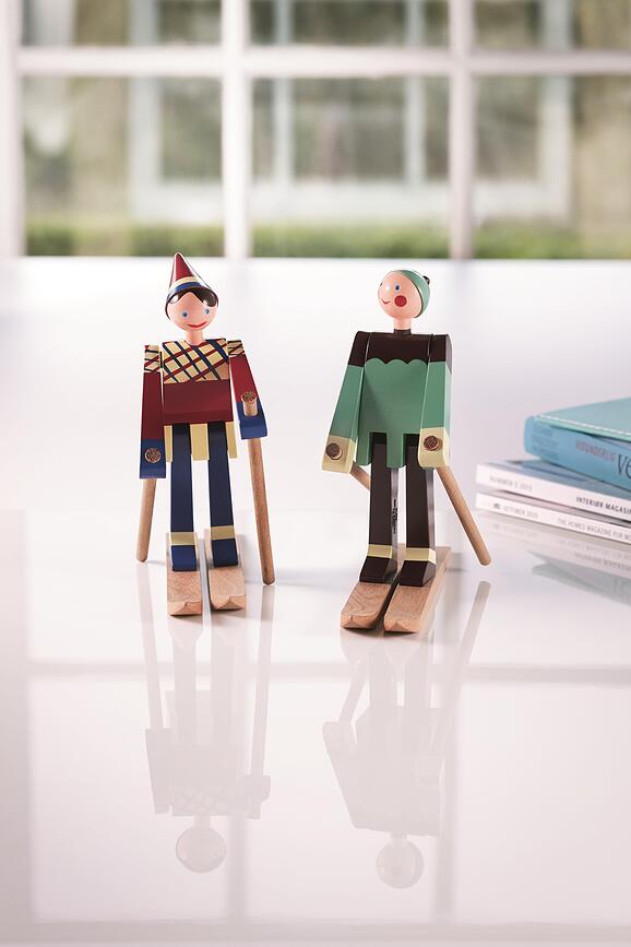 Kay Bojesen Boje Figurine Skieur, en bois