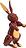 Kay Bojesen Kleine Figur Kaninchen rot aus Buche