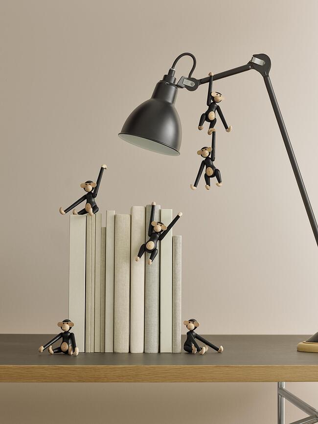 Kay Bojesen Opica mini, črna, lesena