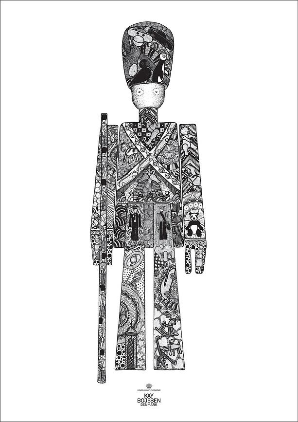 Kay Bojesen Plakat Guardsman 30 x 40 cm