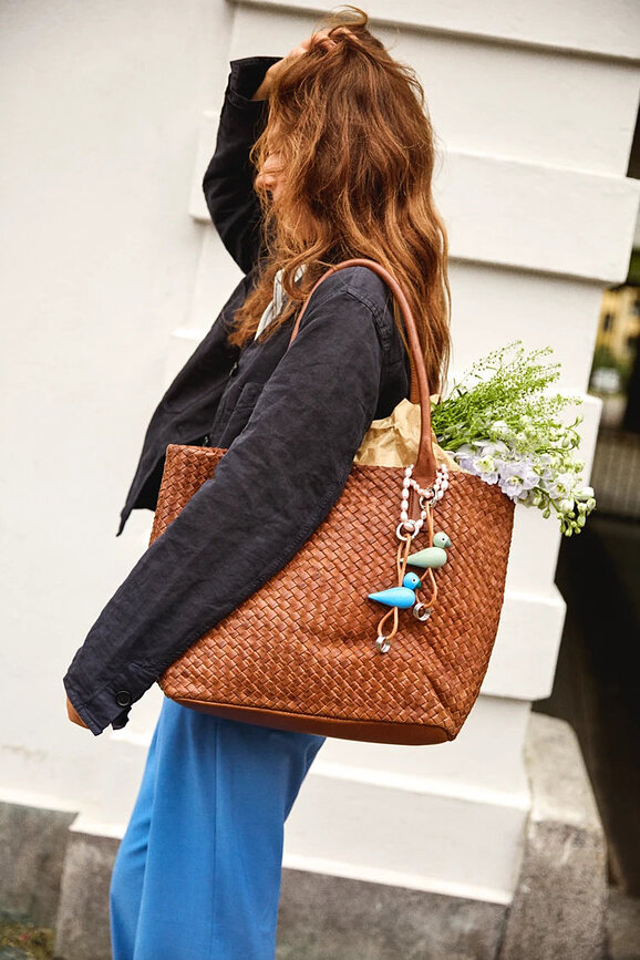 Kay Bojesen Porte-clés oiseau, rose