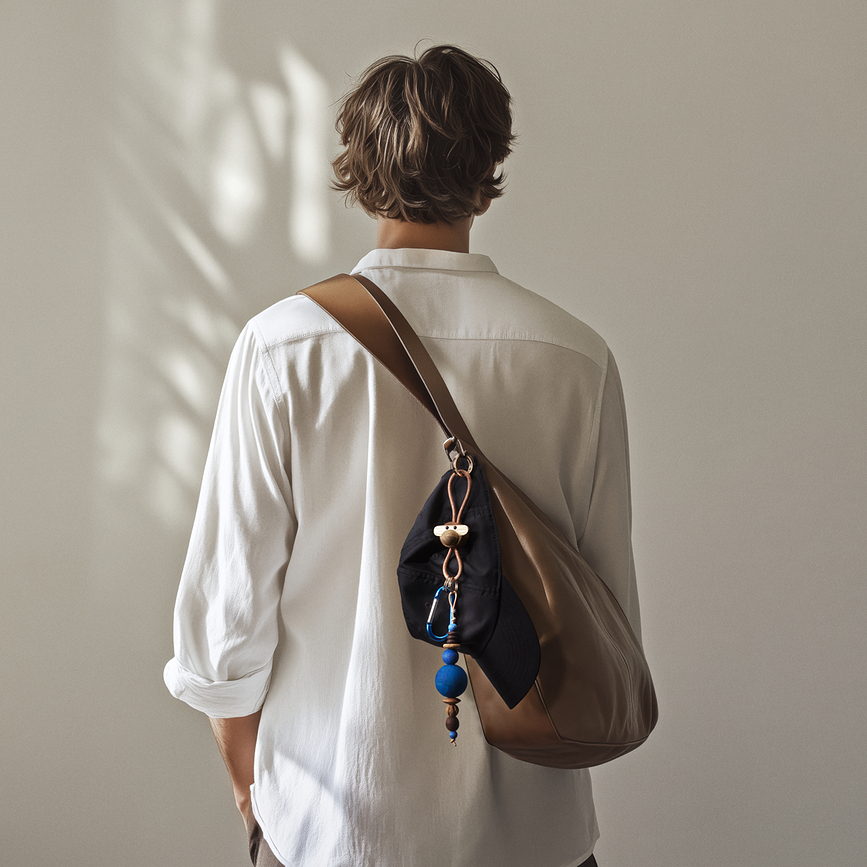 Kay Bojesen Porte-clés Singe, noir