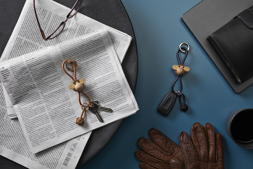 Kay Bojesen Privjesak za ključeve majmun crni