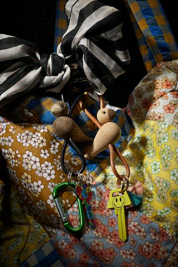 Kay Bojesen Privjesak za ključeve ptica prirodni hrast