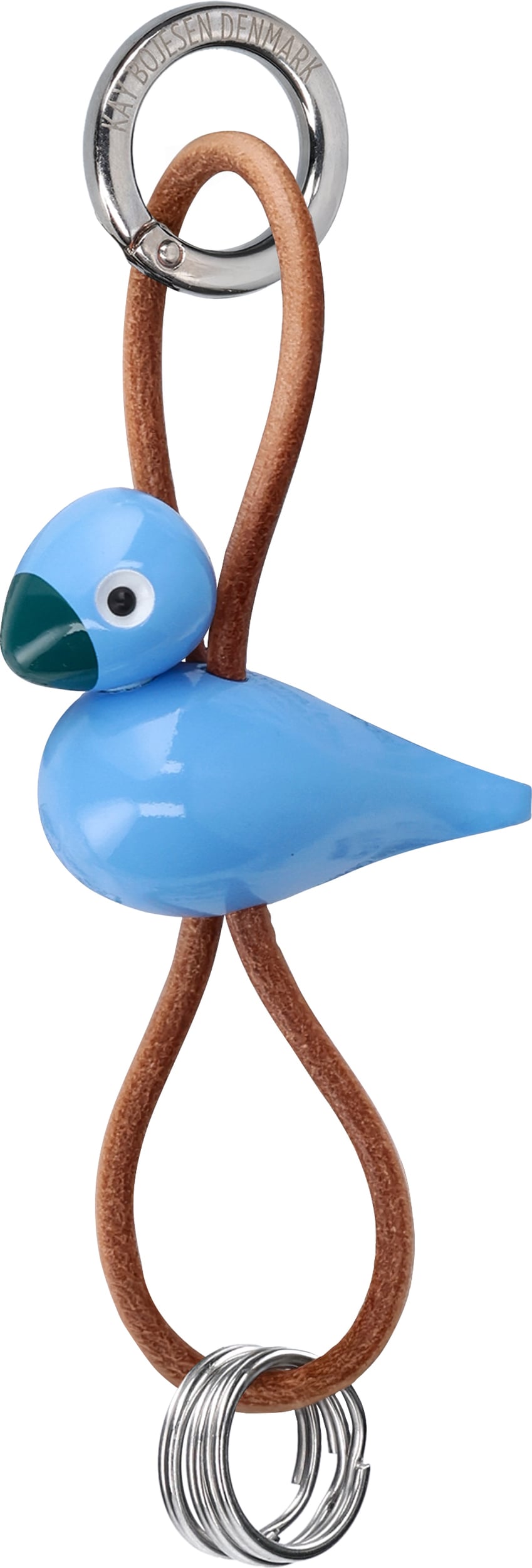 Kay Bojesen Schlüsselanhänger Vogel, blau