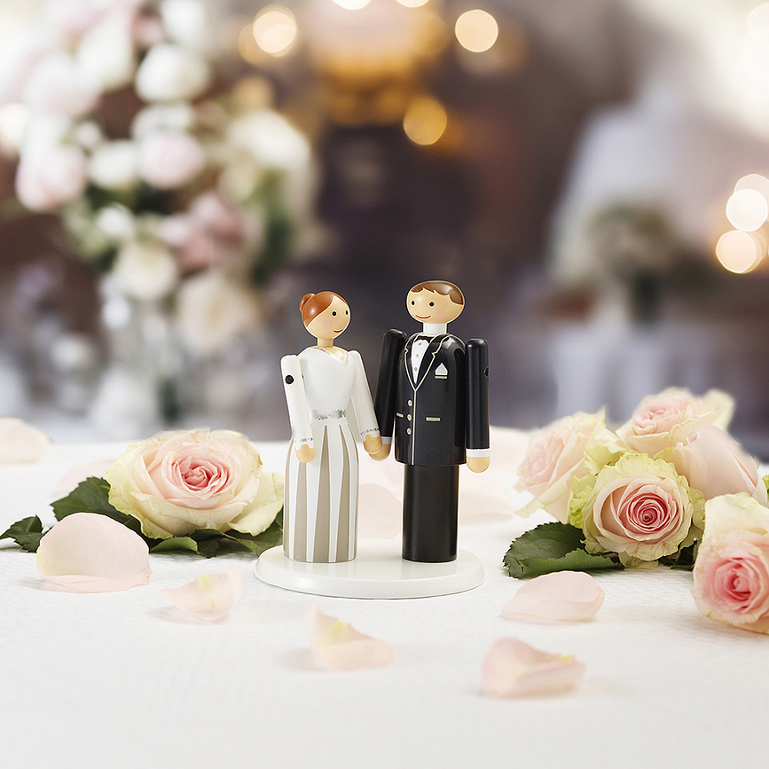 Kay Bojesen Socle pour figurines Monsieur et Madame les Mariés