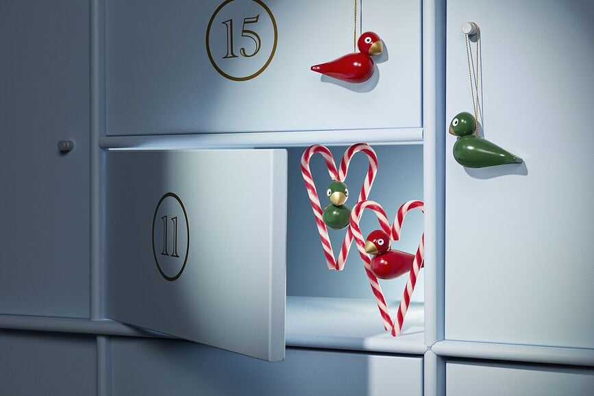 Kay Bojesen Songbird Figurines de Noël, Lot de 2