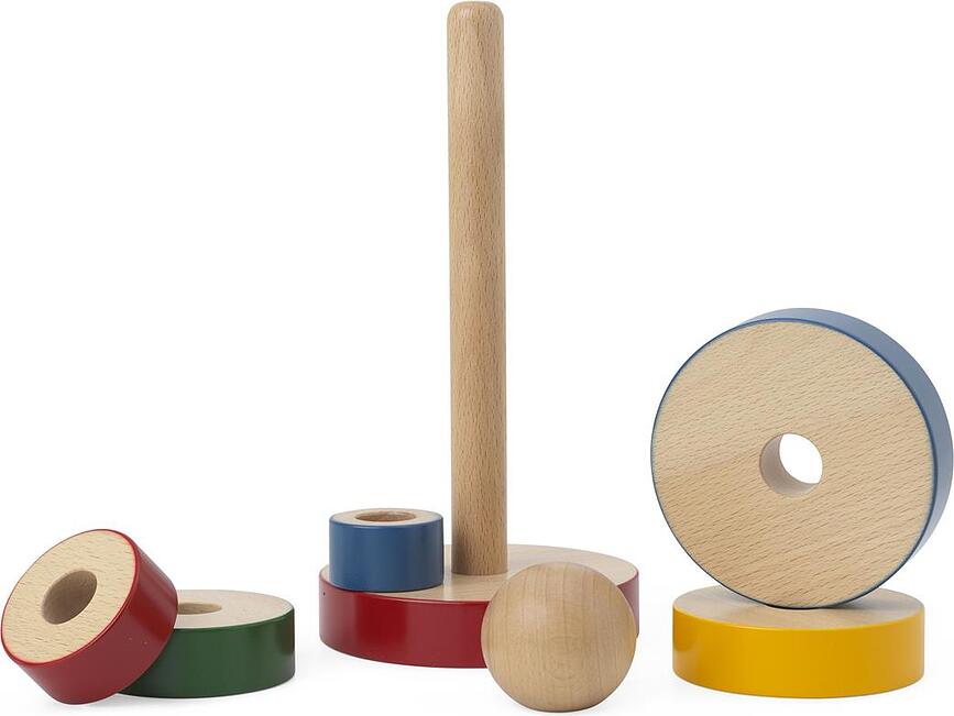 Pirámide Apilable de madera Babies