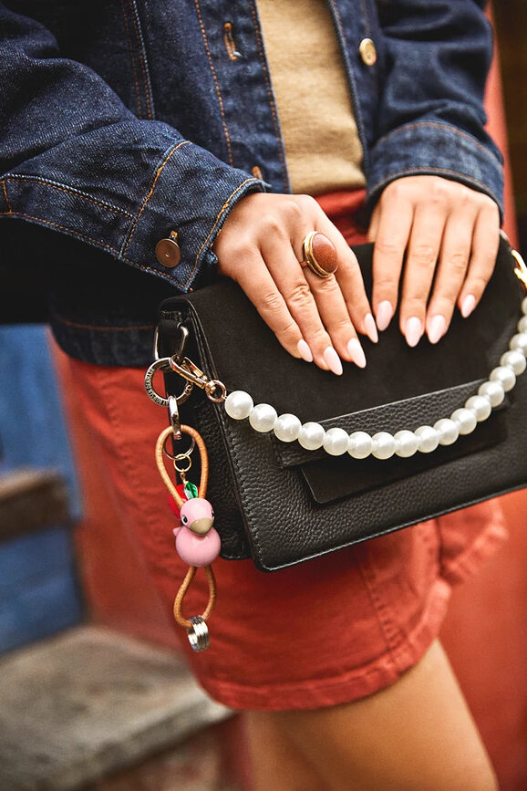 Porte-clés Kay Bojesen oiseau, orange