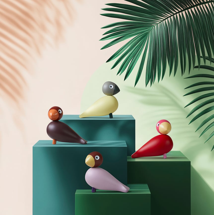 Songbird Dekoracija, lesena, akva