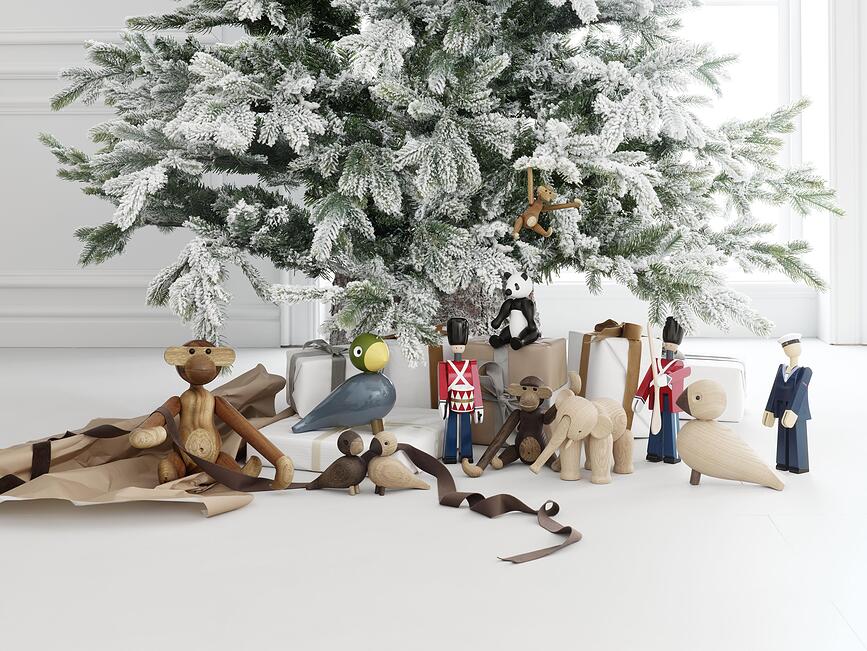 Songbird Dekoracija drvena aqua