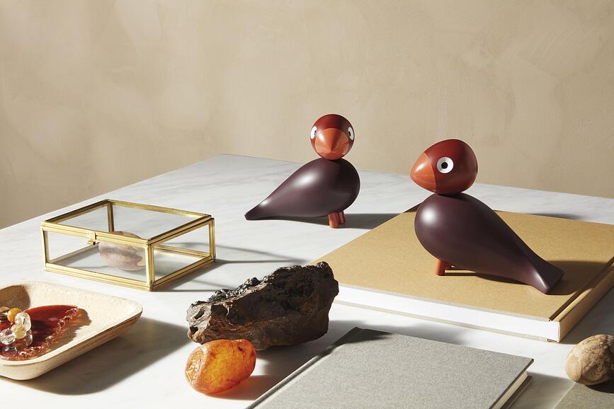 Songbird Dekoracija drvena aqua