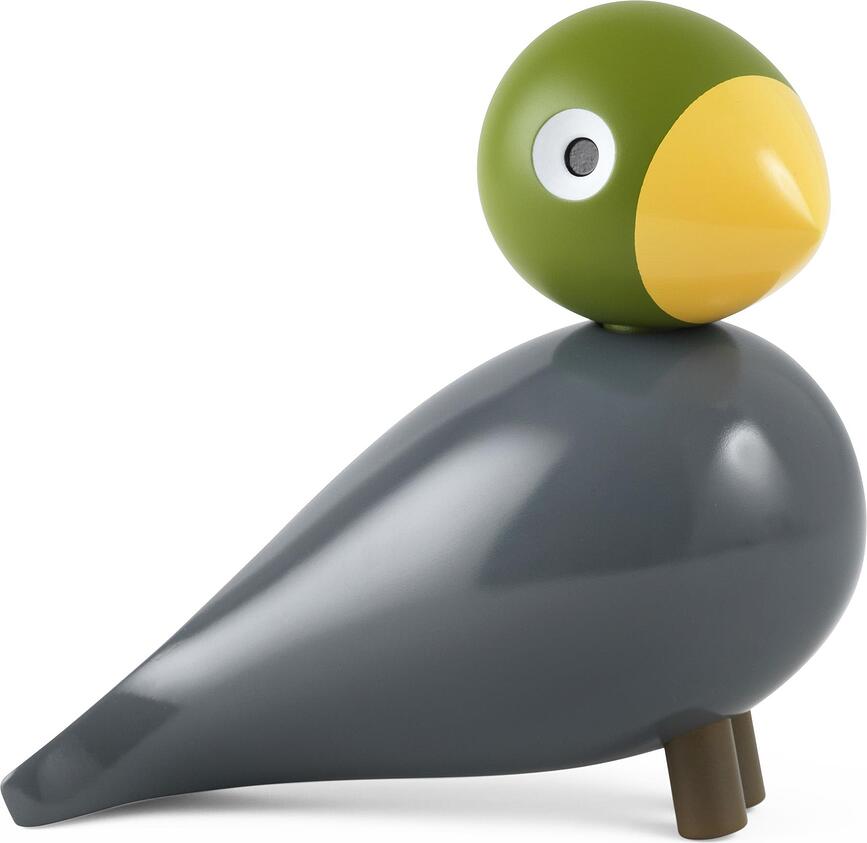 Songbird Figurine en bois, Aqua