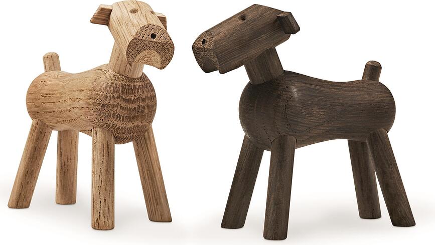 Tim Figurine Chien en bois, chêne clair