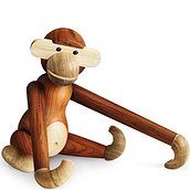 Dekoracja drewniana małpa duża