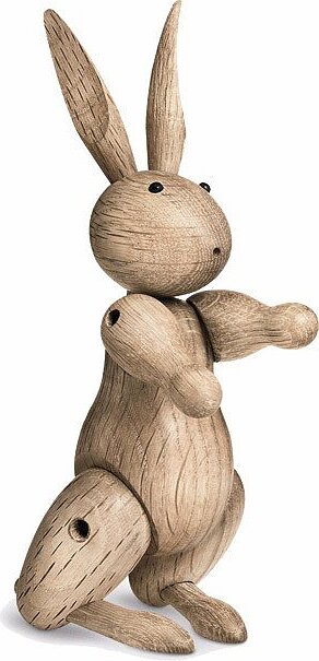 Figura de conejo de madera