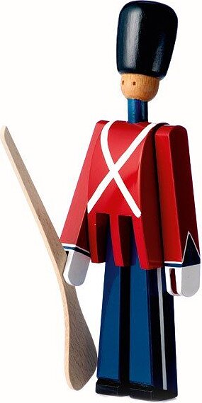 Figura decorativa de madera Kay Bojesen, soldado con rifle