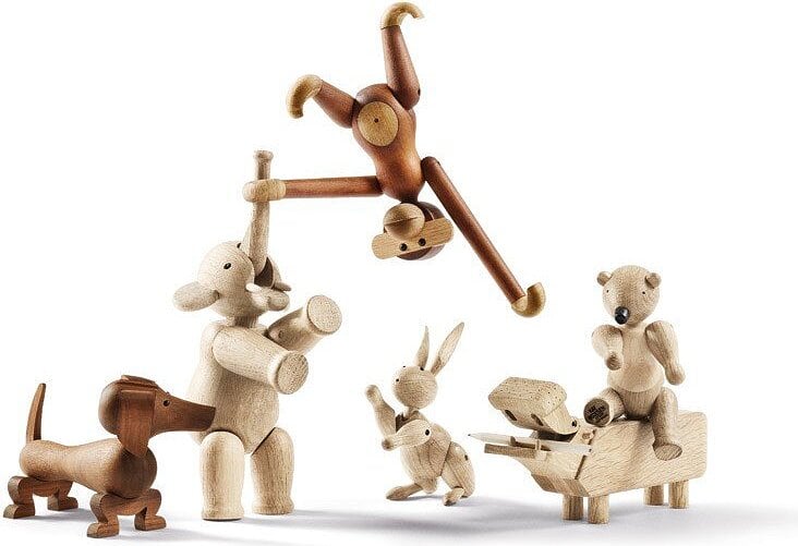 Figurine Teckel en bois