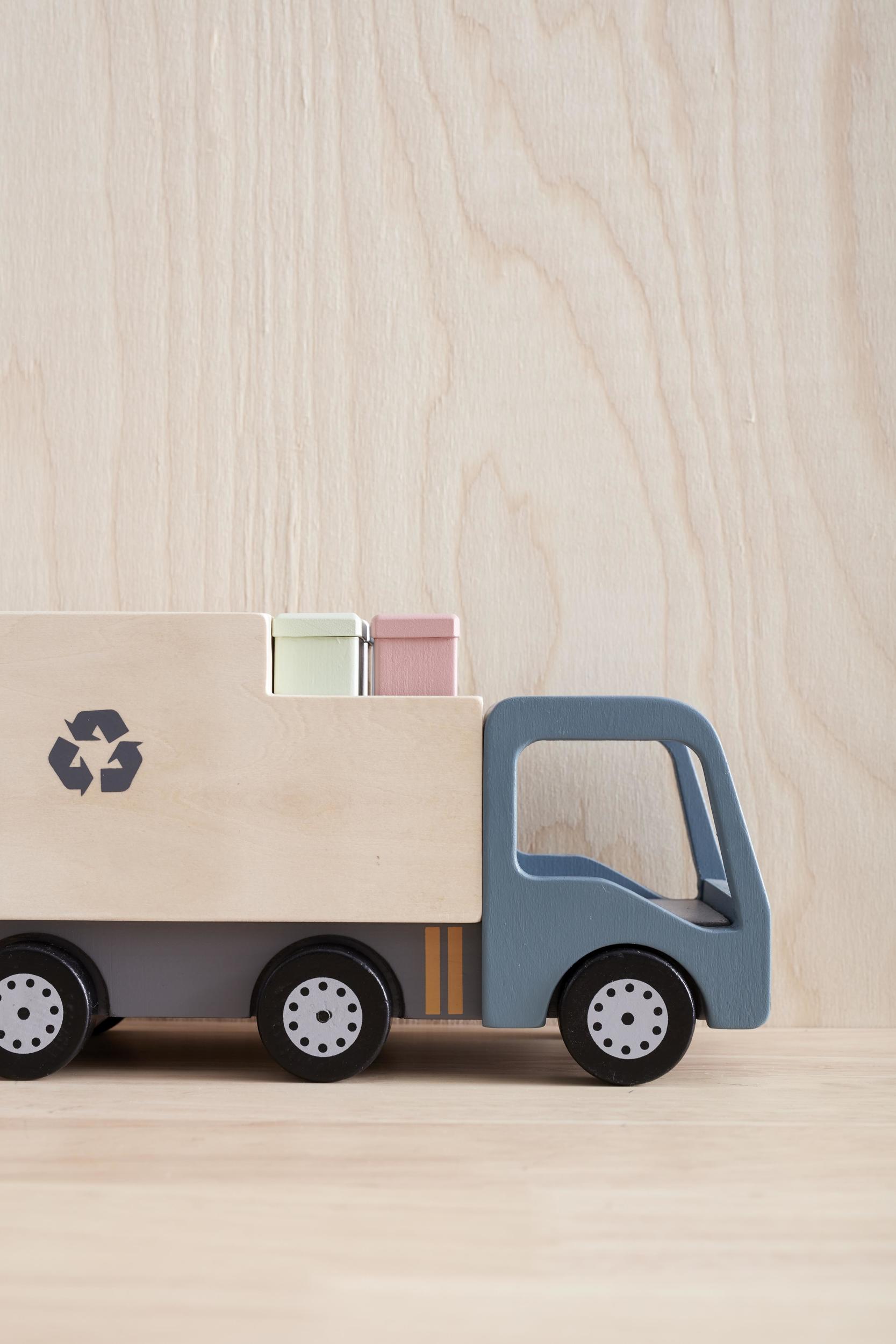 Kids Concept Müllauto aus Holz natur/blau ab 18 Monaten online kaufen