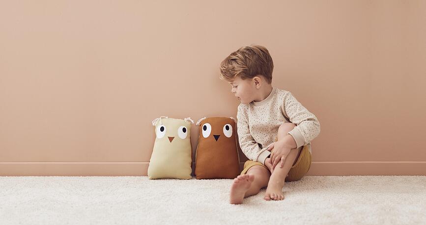 Edvin Peluche Chouette, marron