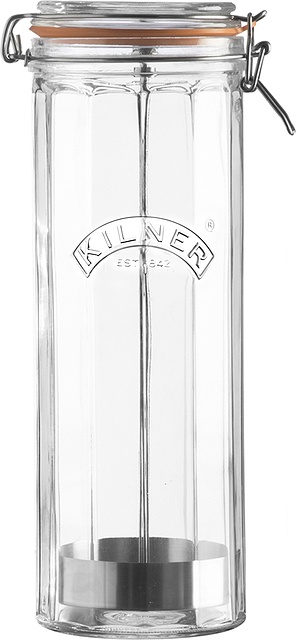Facetted Spaghetti-Dose aus Glas - Kilner 0025.745
