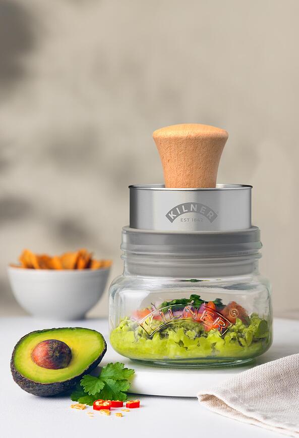 Kilner Βάζο Ζύμωσης με γουδοχέρι, 500 ml, Σετ 4 τεμαχίων