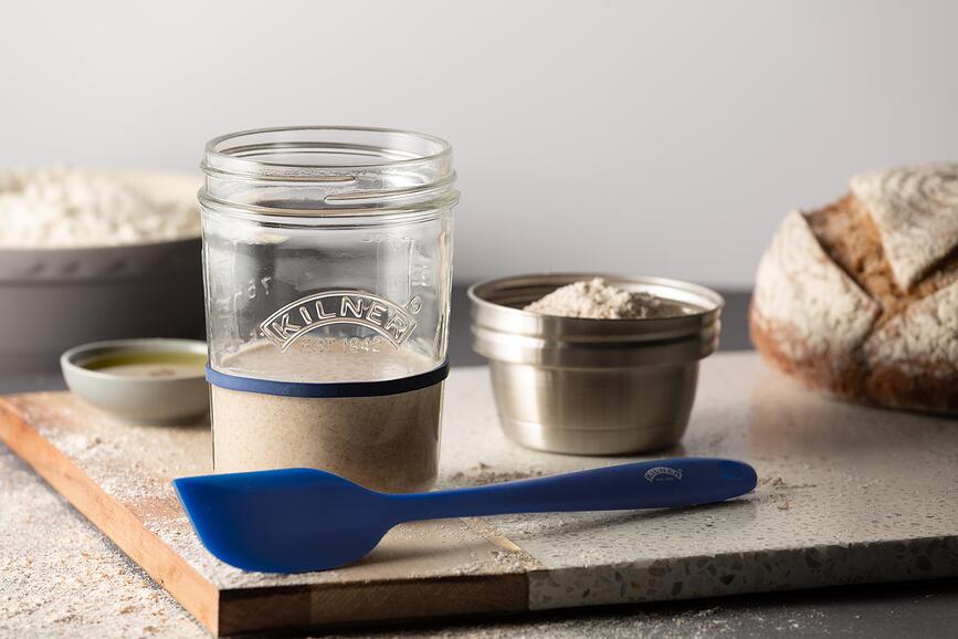 Kilner Bocaux à Levain avec spatule, 350 ml, Set 5 pièces
