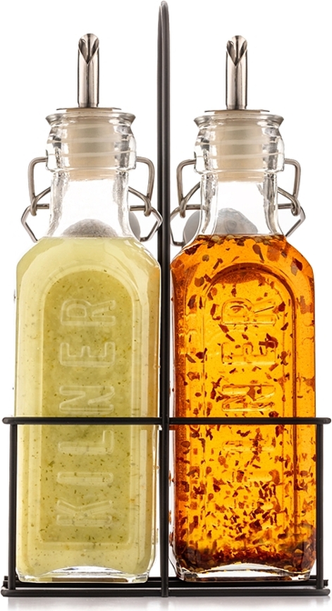 Kilner Dozatorji za olje in kis, 2 x 300 ml, na stojalu, 3-delni set