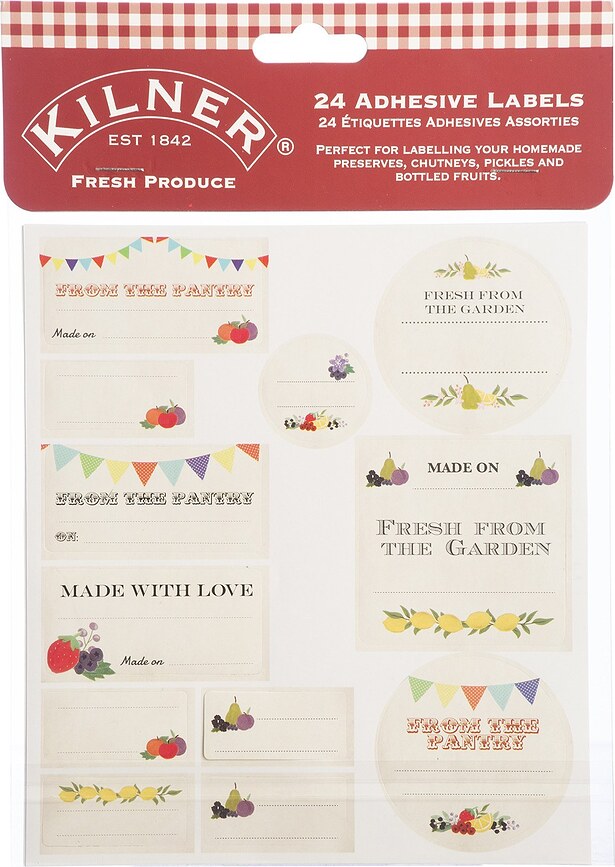 Kilner Fresh Produce Canning labels 24 pcs