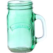 Kilner Jar with handle colored glass