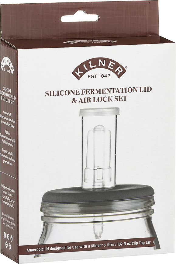 Kilner Καπάκια με βαλβίδα εξαερισμού, για βάζο ζύμωσης, 2 τμχ